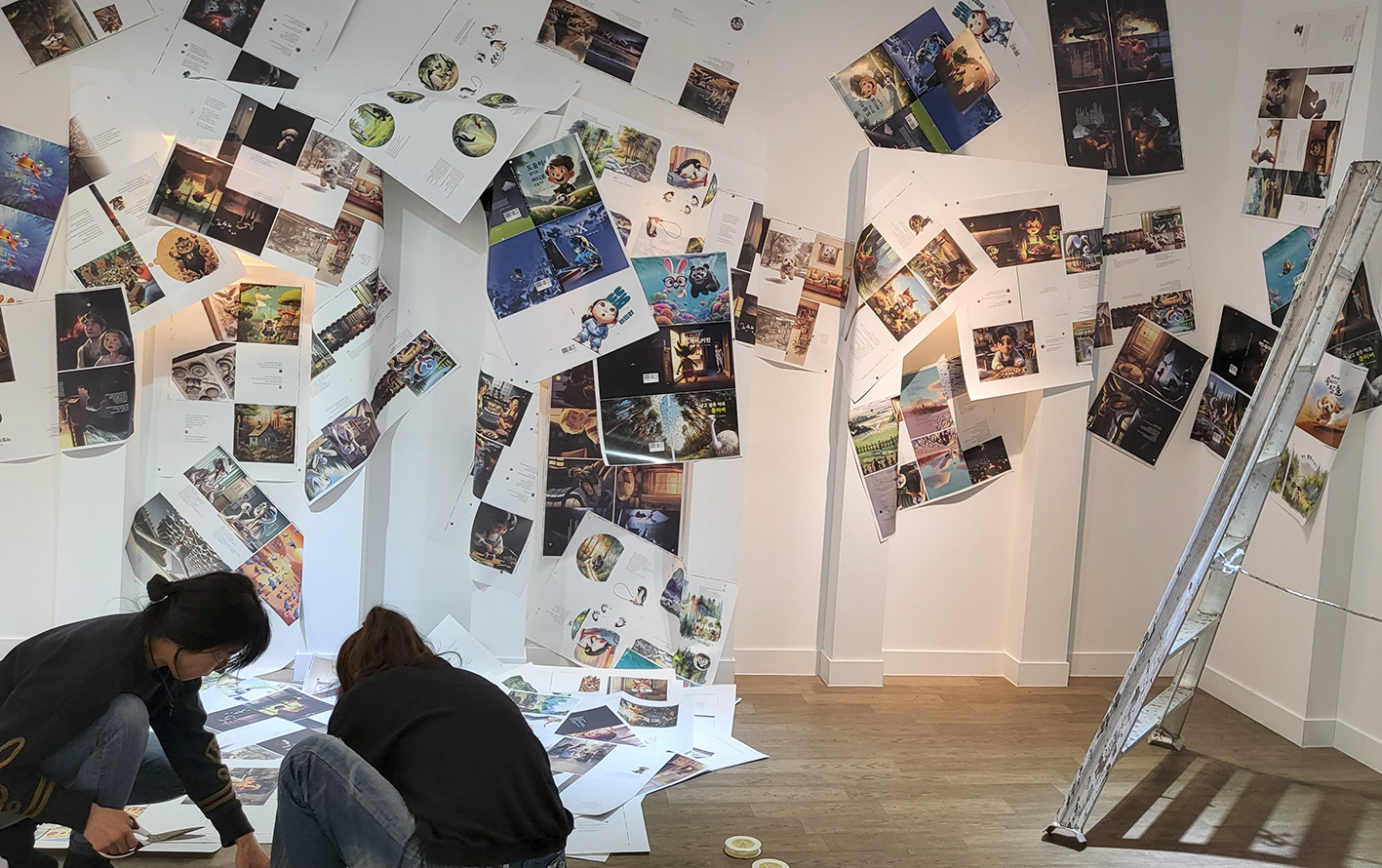 등단 후 초대 전시회